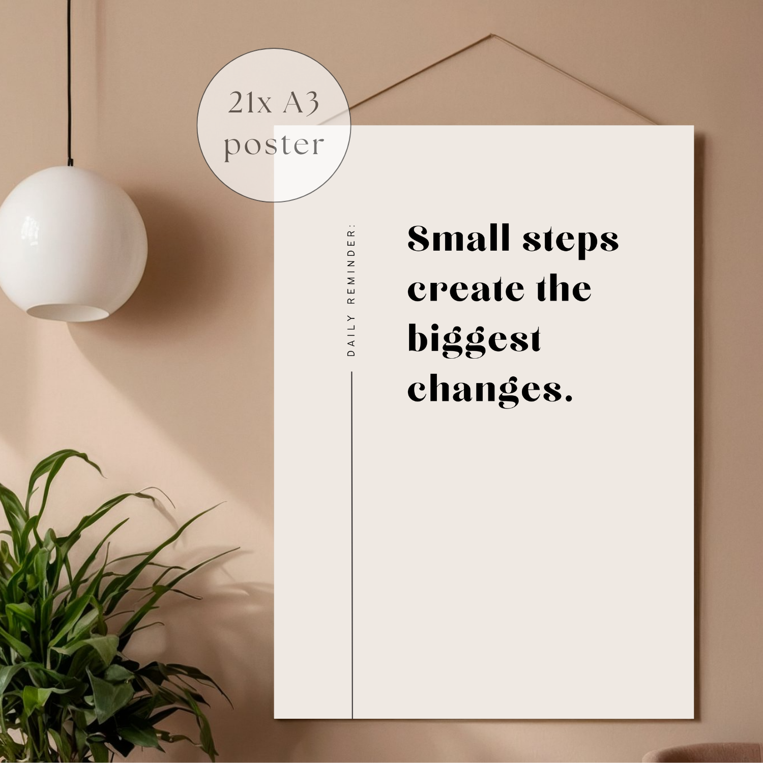 Daily Reminder Quote Bundle · 21 Elegante Quote Printables voor Rust & Inspiratie (A3, PDF + PNG)