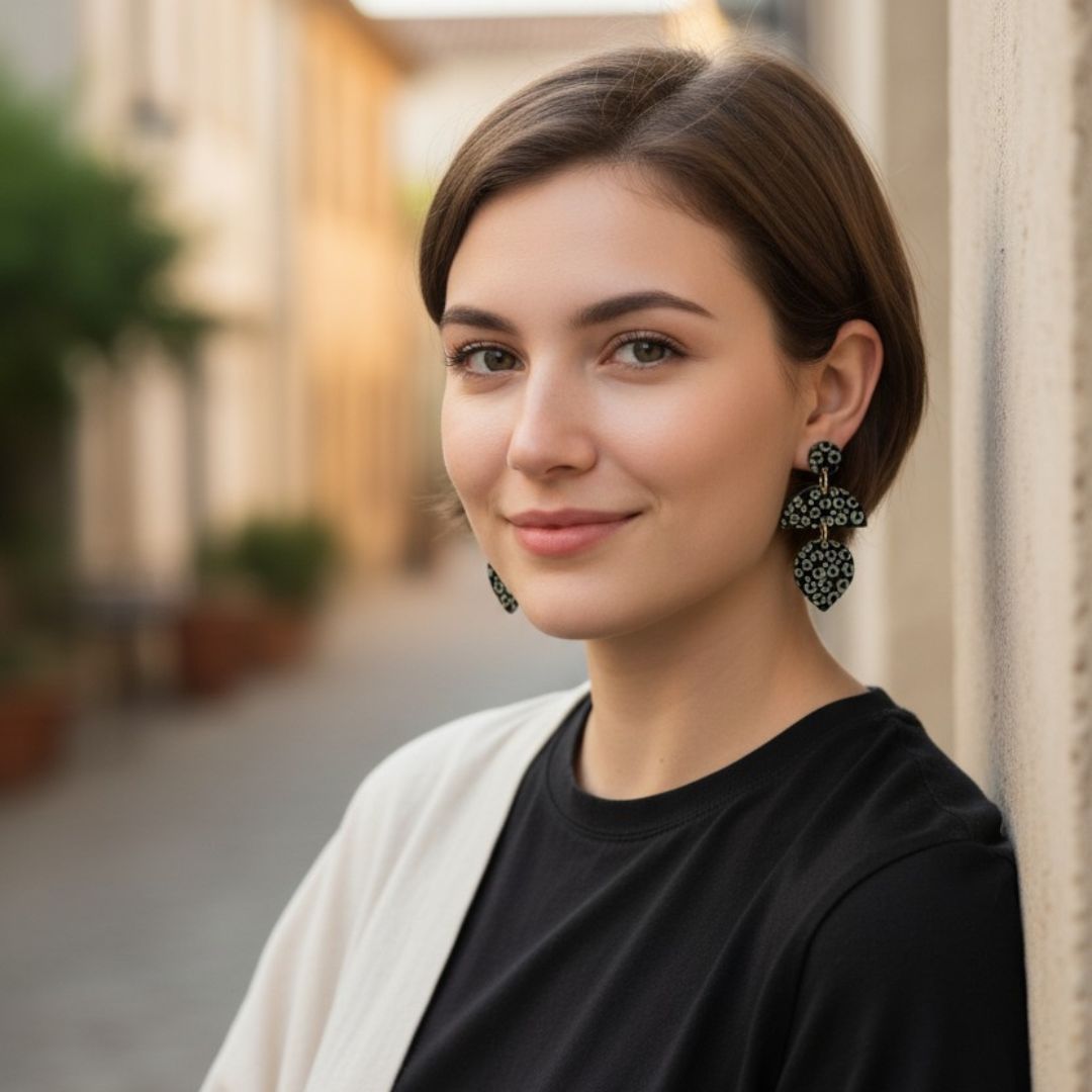 Keelin Design Leopard Oorbellen - Luipaard oorbellen - Handgemaakte acryl oorbellen