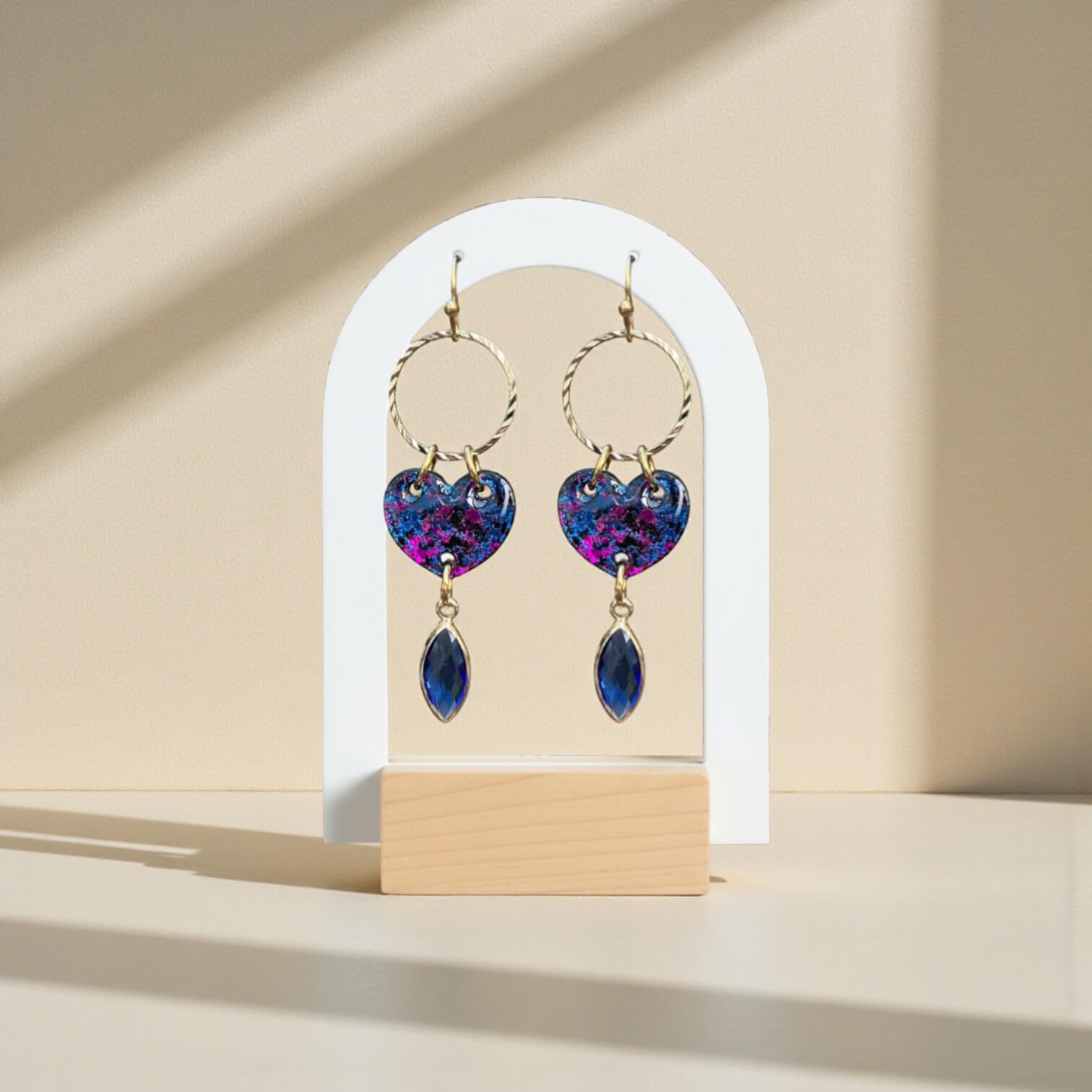 Isabelle · Statement Hartjes Oorbellen · Glashanger