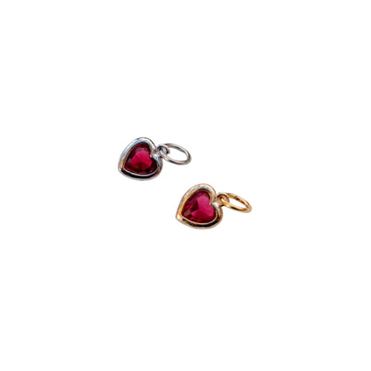 Hanger "Crystal Glas hartje (rood)" - Style Fusion (kies en stel jouw eigen juweel samen) - Hanger - Keelin Design