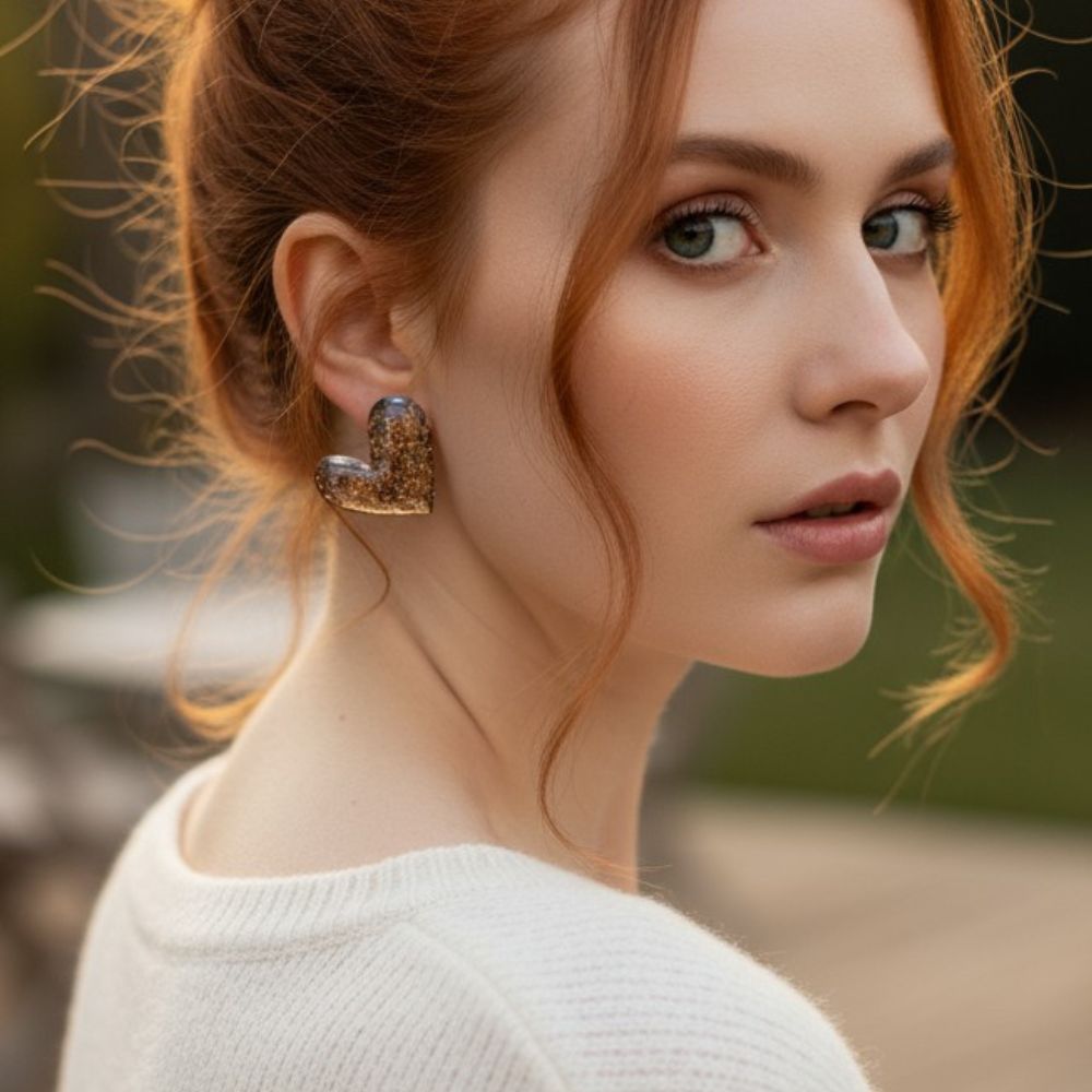 Liene - STARDUST Statement Hartjes - Keelin Design