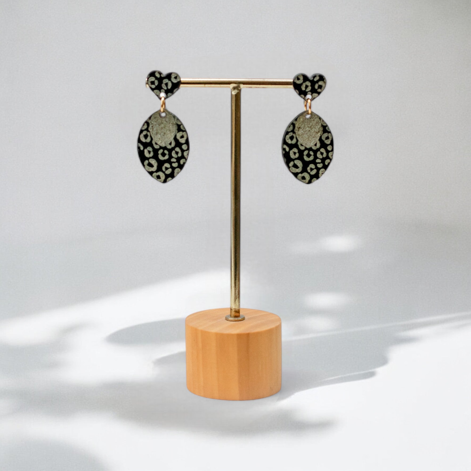 Maya - LEOPARD MIDI Hartje + Druppel Goud - Keelin Design