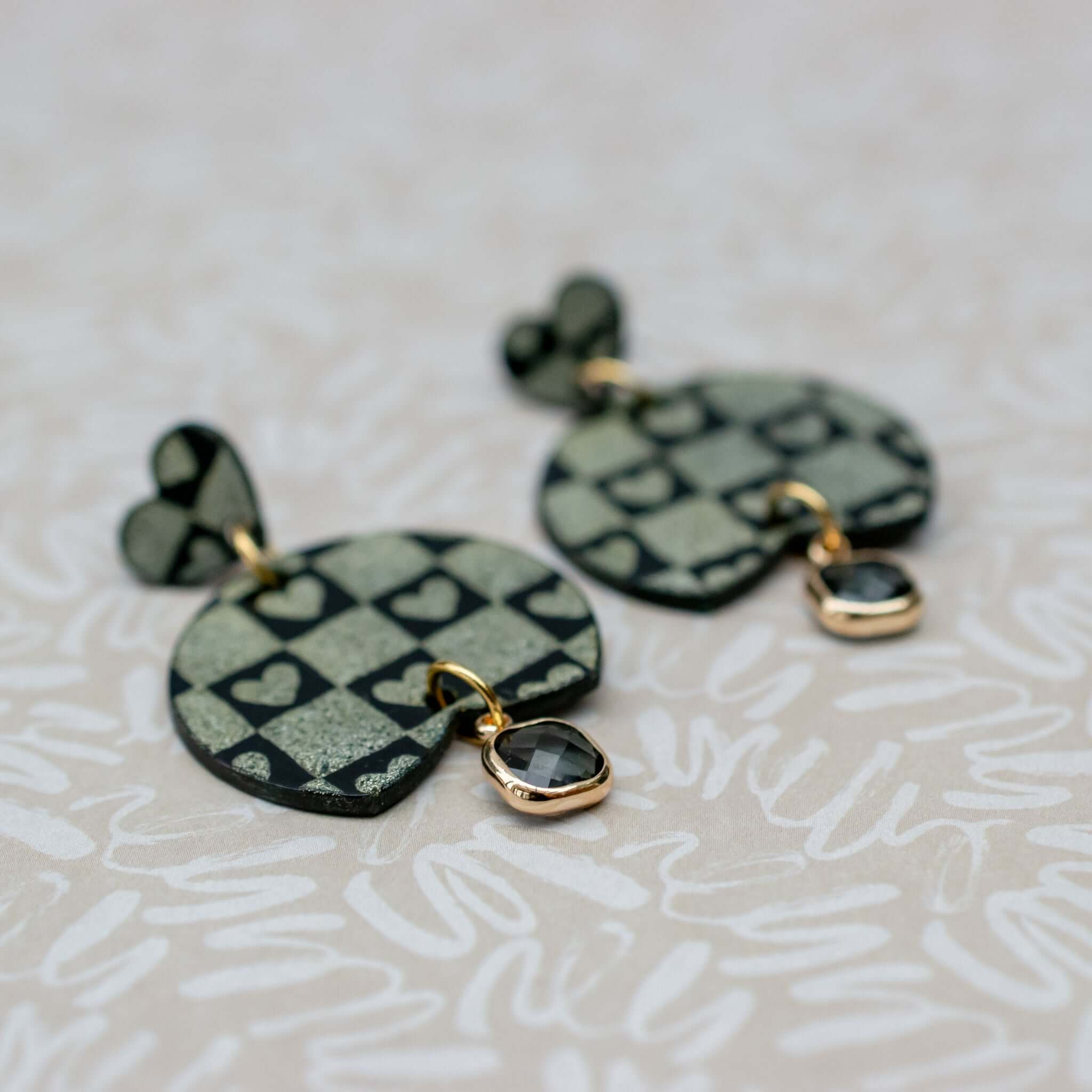 Retro Love Statement - Love Stories Glas Hanger Goud - Keelin Design