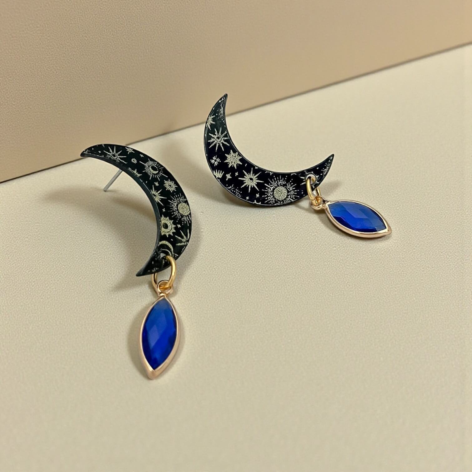 Keelin Design, Handmade Jewelry - Selene - STELLAR DREAMS Statement met Glashanger