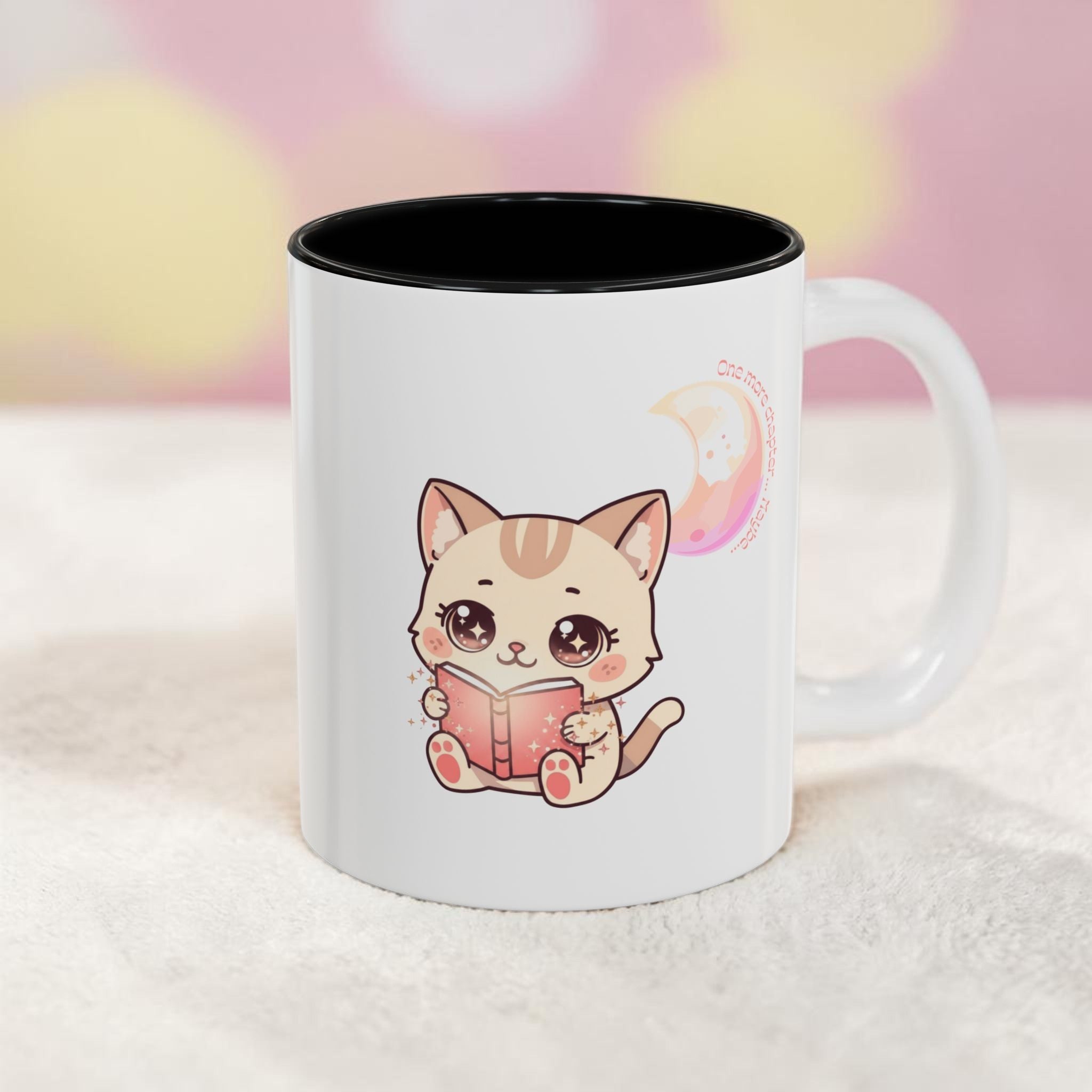 One More Chapter - Beige Kawaii Katje T‑shirt & Tote Bag Design (PNG + SVG)