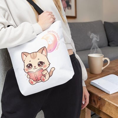 One More Chapter - Beige Kawaii Katje T‑shirt & Tote Bag Design (PNG + SVG)