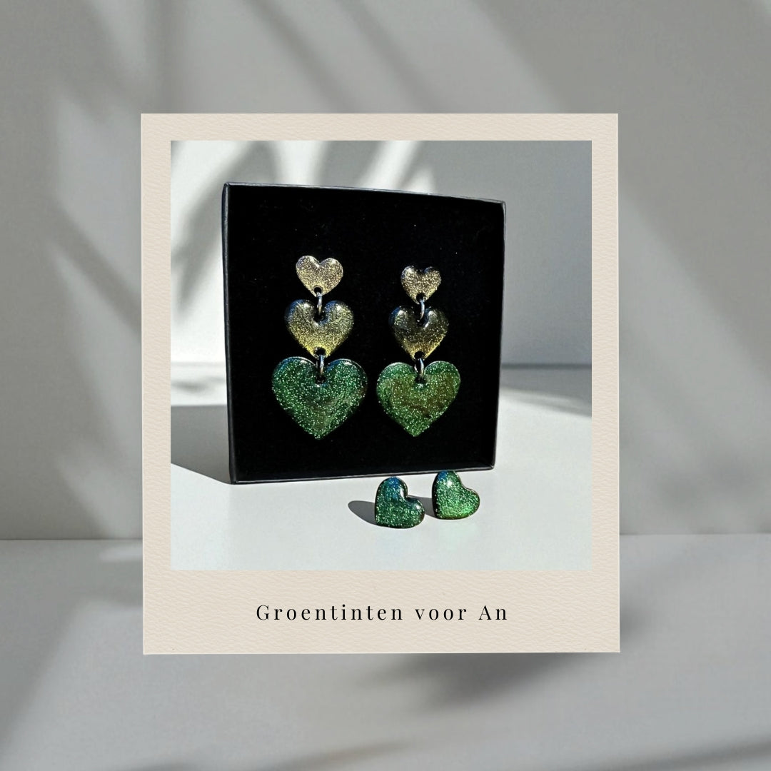 Statement Hartjes Oorbellen [Instant Design] - Personaliseerbaar