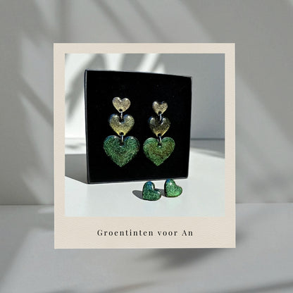 Statement Hartjes Oorbellen [Instant Design] - Personaliseerbaar