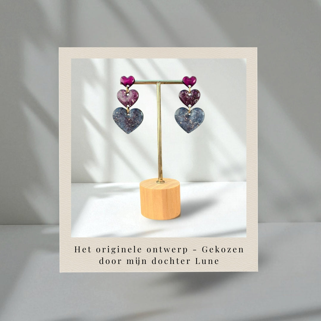 Statement Hartjes Oorbellen [Instant Design] - Personaliseerbaar