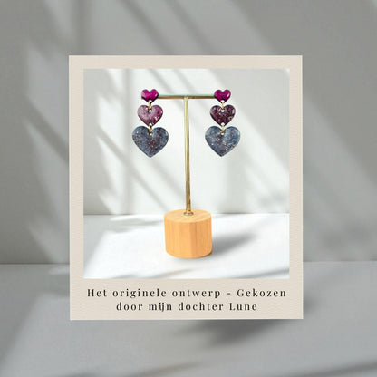Statement Hartjes Oorbellen [Instant Design] - Personaliseerbaar