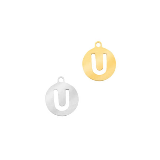 Initiaal hanger "U" - Style Fusion (kies en stel jouw eigen juweel samen) - Hanger - Keelin Design