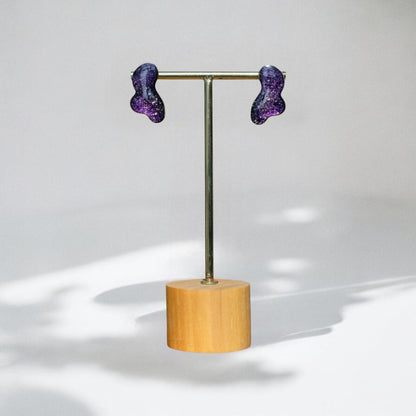 Keelin Design, Handmade Jewelry - Meau Statement Oorstekers - Midi (Paars)