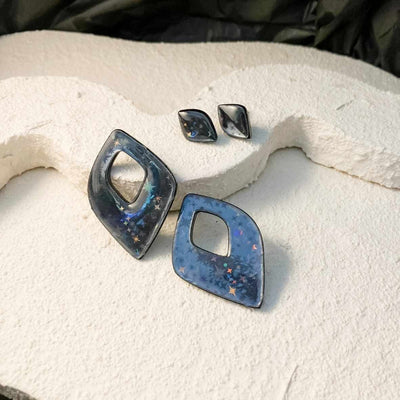 Keelin Design, Handgemaakte Oorbellen · Enchanta SET · Holografische Oorstekers · Set Van 2 Paar