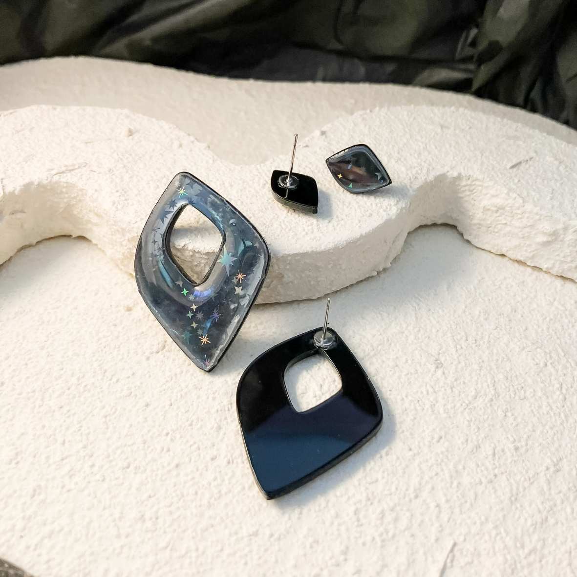 Keelin Design, Handgemaakte Oorbellen · Enchanta SET · Holografische Oorstekers · Set Van 2 Paar