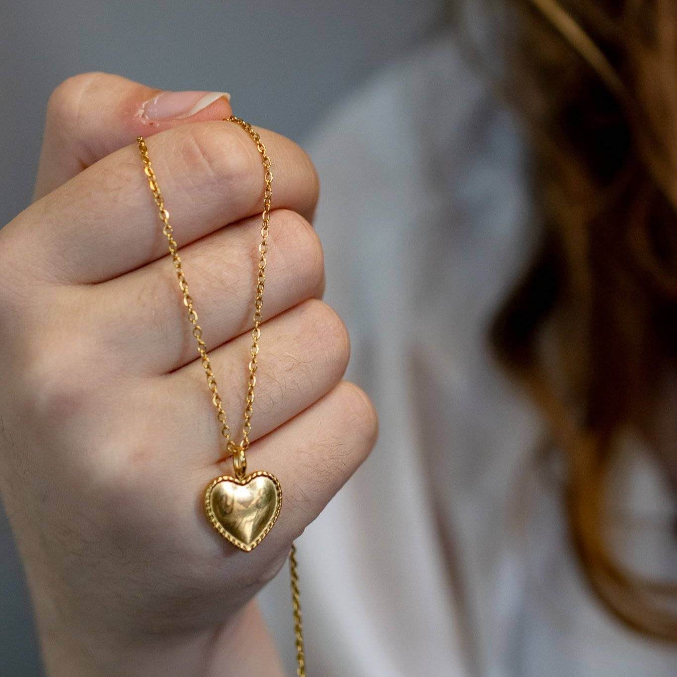 Keelin Design, Handmade Jewelry - Gepersonaliseerd juweel: Fijne ketting met hartje hanger - Gegraveerde juwelen