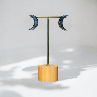 Keelin Design, Handmade Jewelry - Maan Statement Oorstekers - Midi Wit