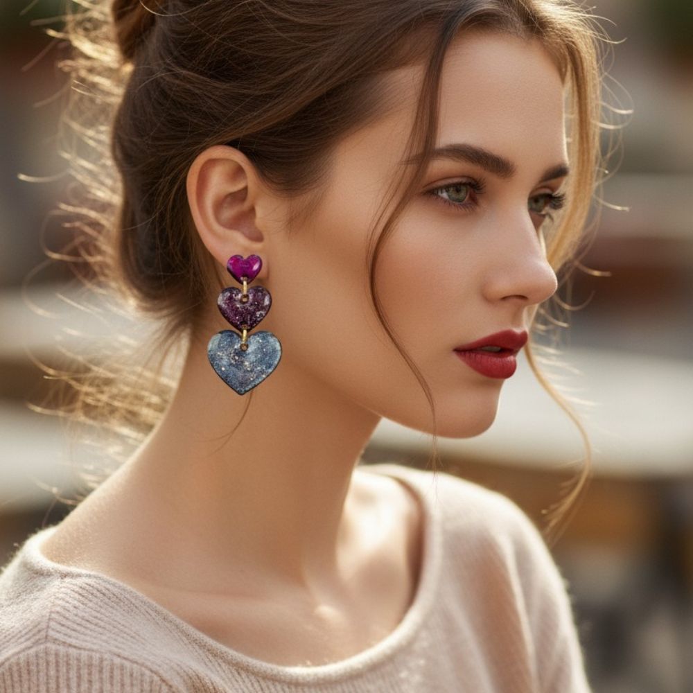 Lune [Exclusief Design] - STARDUST Statement Hartjes (Zomer-Editie)