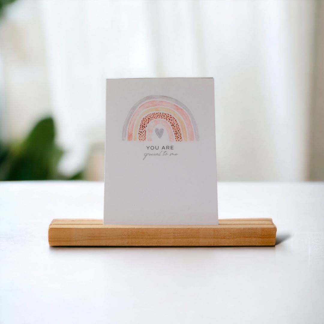 Greeting card - "You are special" - White