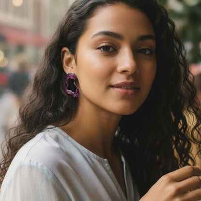 Alix - STARDUST MIDI Burgundy - Keelin Design