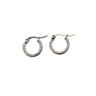 Hoop earrings 14mm (structured) - Style Fusion (Mix and Match jewelry - Choose and create your own jewelry)