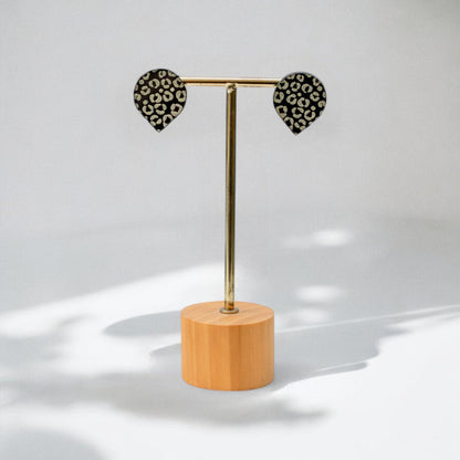 Lena - LEOPARD MIDI Omgekeerde Druppel Goud - Keelin Design