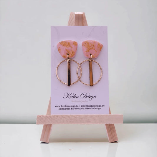 Oorbellen Maeve - Statement oorbellen met handgemaakte oorstekers in klei Keelin Design 35.00 Keelin Design 