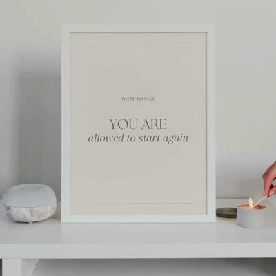 "You Are" Poster Pack · 12 Elegante Quote Printables voor Rust & Inspiratie (A3, PDF + PNG)