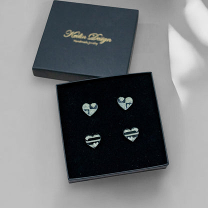 Retro Love SET - Love Stories MINI (2 Paar) Goud - Keelin Design