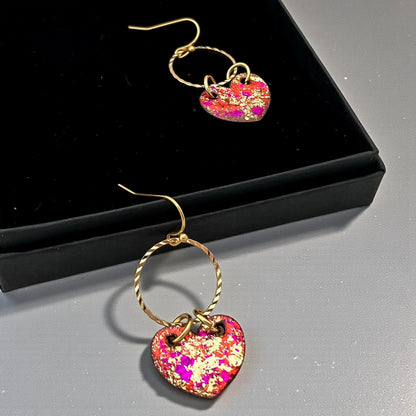 Rosalie – Hartjes Oorbellen met Oorhaakjes - Keelin Design